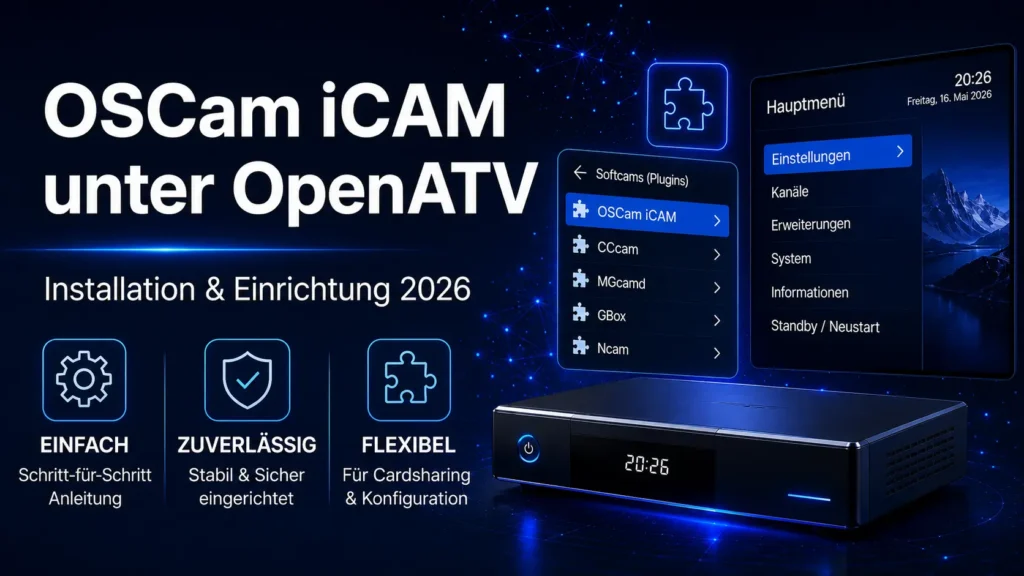 OSCam iCAM unter OpenATV auf einem Enigma2-Receiver installieren